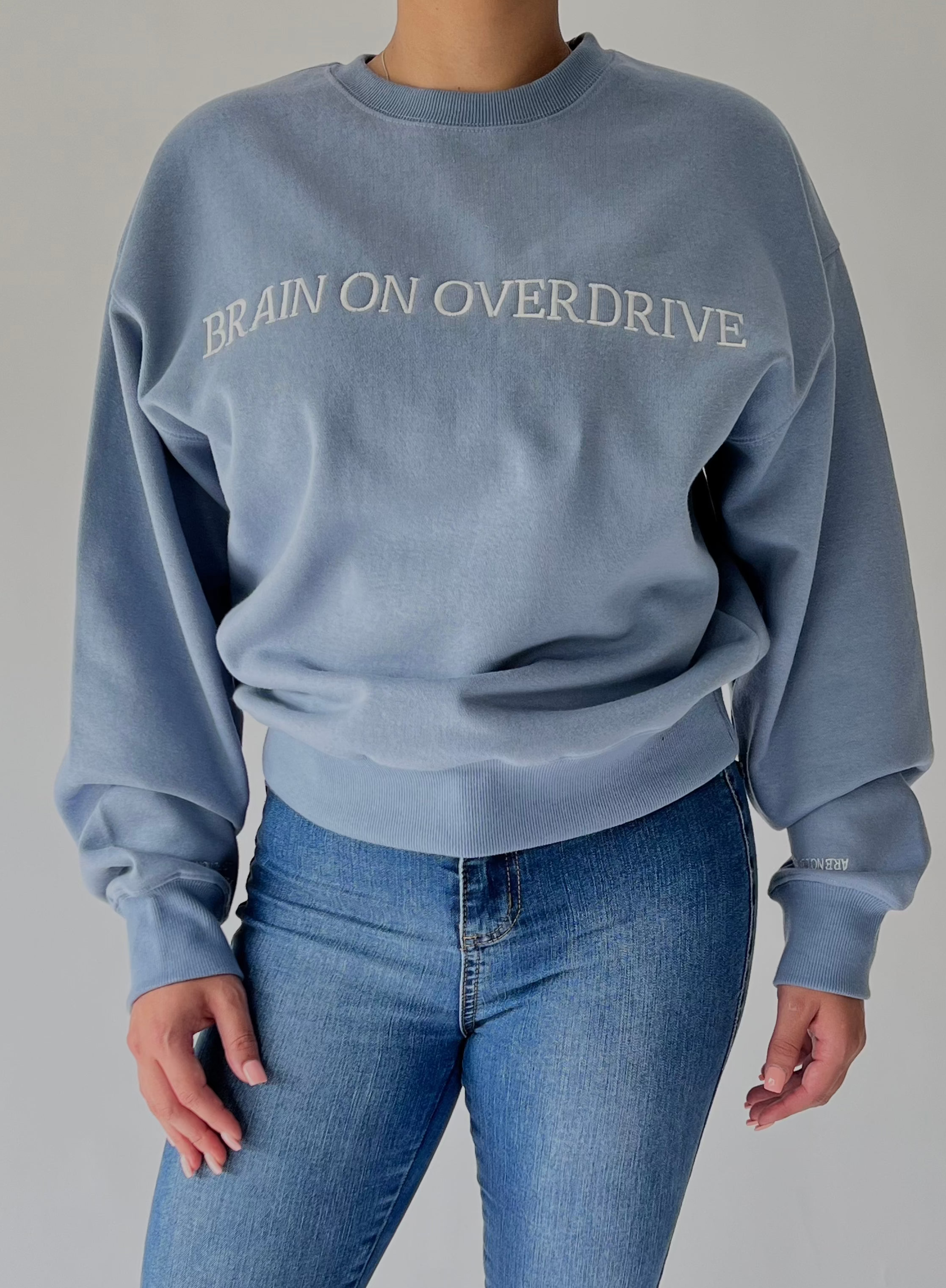 Brain on Overdrive Oversized Crewneck